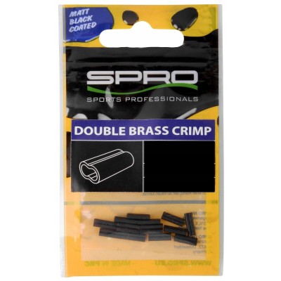 Spro Tulejka Zaciskowa Podwójna Czarna 1.2x2.6x8.0mm/17szt