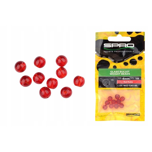 Spro Koraliki Szklane Red Ruby 4mm/10szt.