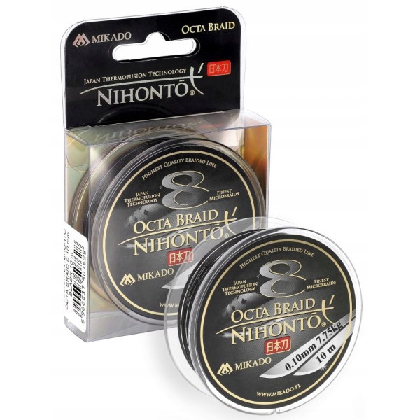 Mikado Plecionka Nihonto Octa Braid 0.12mm/8.9kg/10m