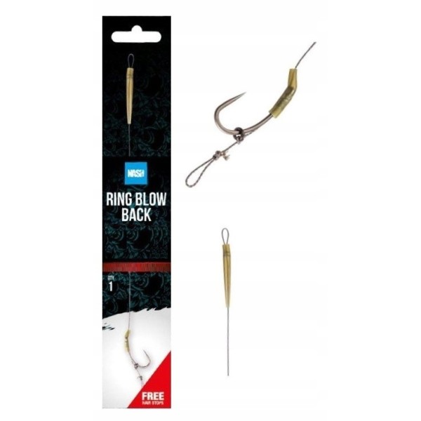 Nash Przypon Ring Blow Back Rig Size 4 Barbless