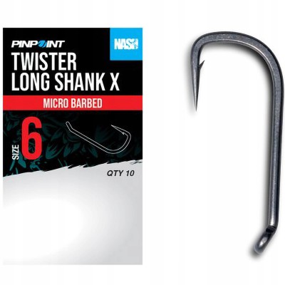 Nash Haki Twister Long Shank X nr.4/10szt.
