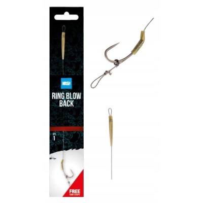 Nash Przypon Tube Blow Back Rig Size 4 Barbless