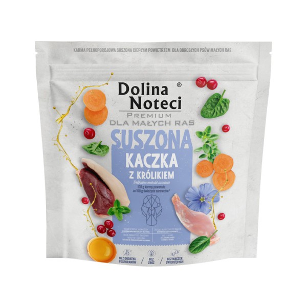 DOLINA NOTECI suszona Premium małe rasy - kaczka z królikiem /op 1kg/