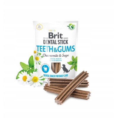BRIT dental stick teeth&gums-chamomile&sage 7szt/251g