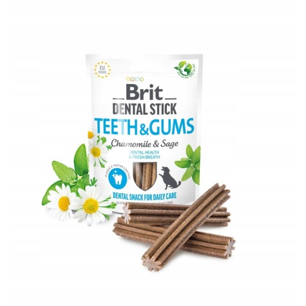 BRIT dental stick teeth&gums-chamomile&sage 7szt/251g