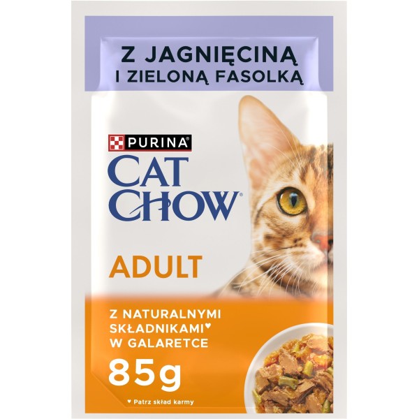 Purina Cat Chow saszetka dla kota-łosoś fasolka 85g adult
