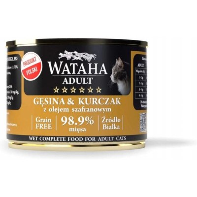 WATAHA hunt adult cat gęsina kurczak 200g