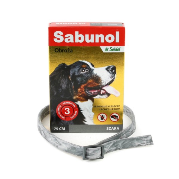 SABUNOL obroża 75 cm dla psa /szra/
