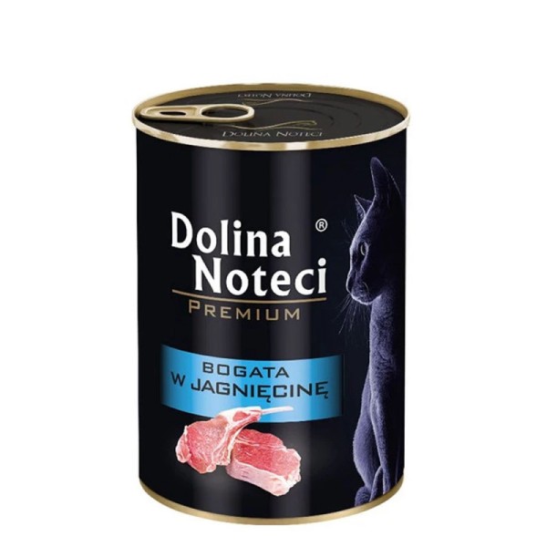 Karma dla kota premium bogata w jagnięcine 400g DOLINA NOTECI