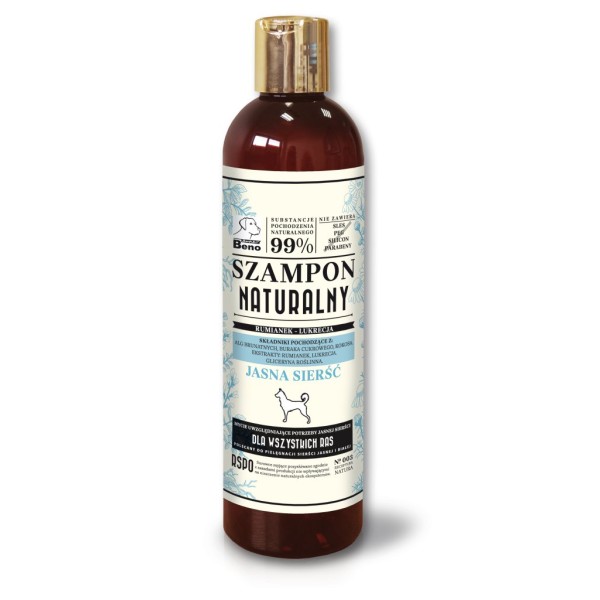 Szampon naturalny jasna sierść 300ml CERTECH