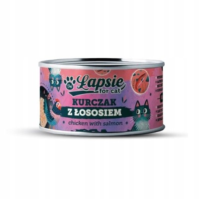 M4M ŁAPSIE karma mokra dla kota kurczak w bulionie 80g
