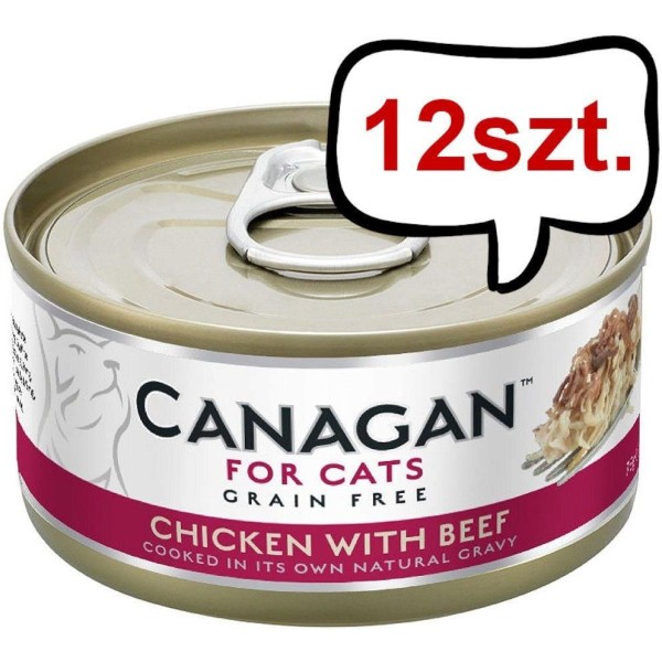 CANAGAN mokra karma dla kota Chicken with Beef 75g