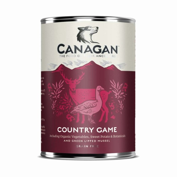 CANAGAN mokra karma dla psa Country Game 400g / kaczka dziczyzna/