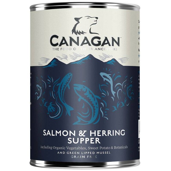 CANAGAN mokra karma dla psa salmon&herring supper 400g