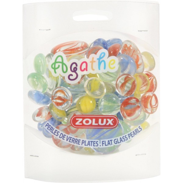 Ozdoba do akwarium kamyki szklane agathe małe ZOLUX