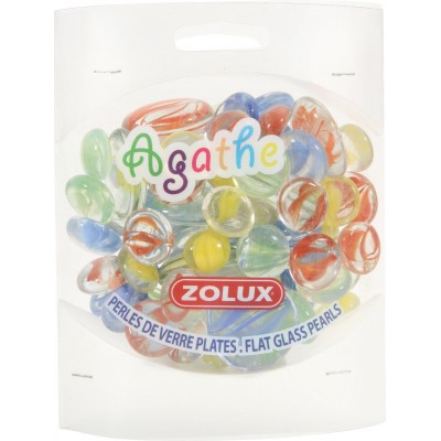 Ozdoba do akwarium kamyki szklanei szklane agathe mix ZOLUX