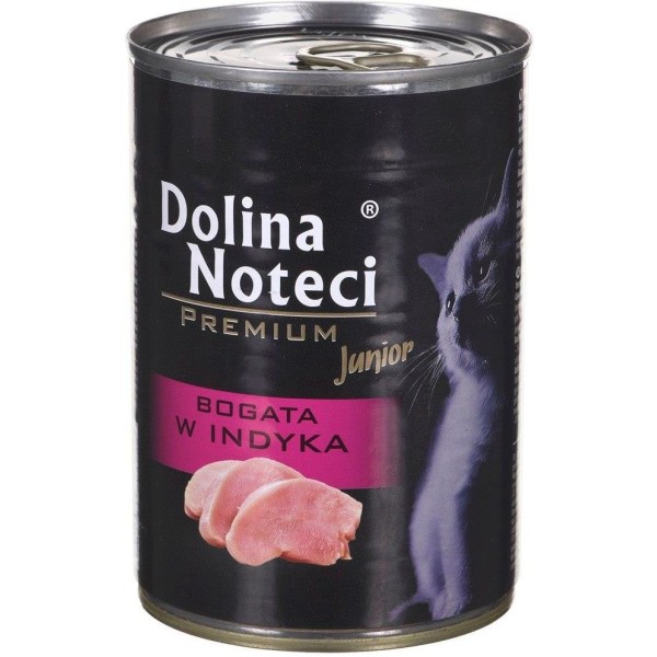 Karma dla kota JUNIOR premium bogata w indyka 400g DOLINA NOTECI