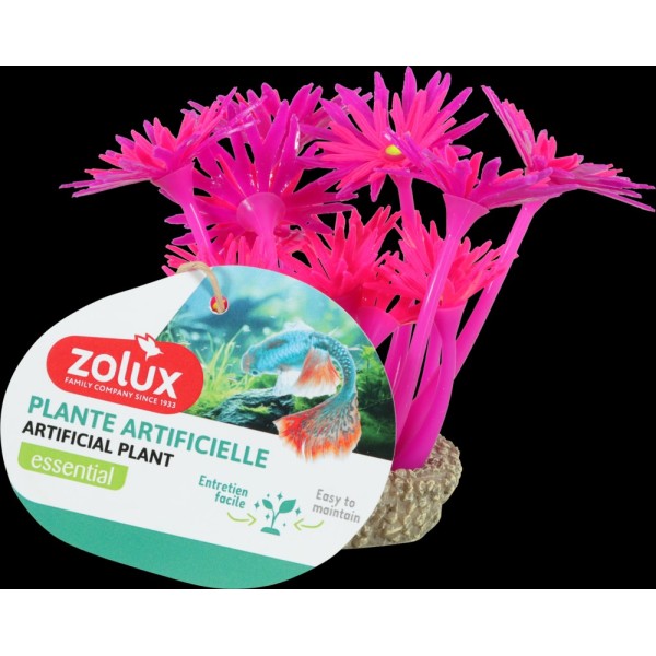 ZOLUX ozdoba do akwarium FLOWERS 1 zielona fluorescencyjna