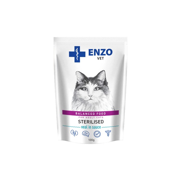 ENZO VET sterylised z cielęcina w sosie 100g