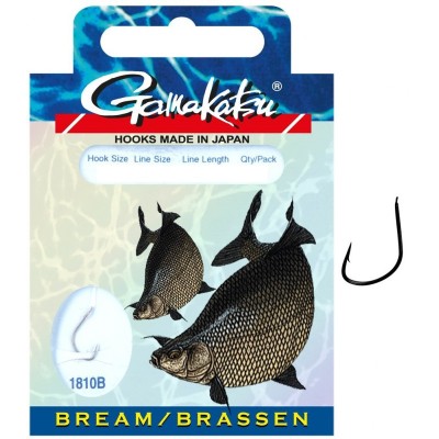 Gamakatsu Bream Feeder 1810B r.10 0.16mm 75cm 10szt.