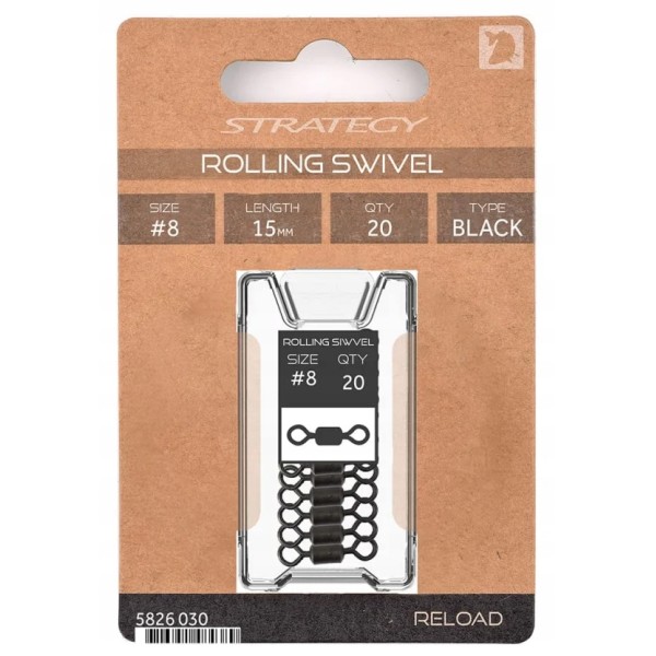 Strategy Krętlik Reload Rolling Swivel 8//20szt