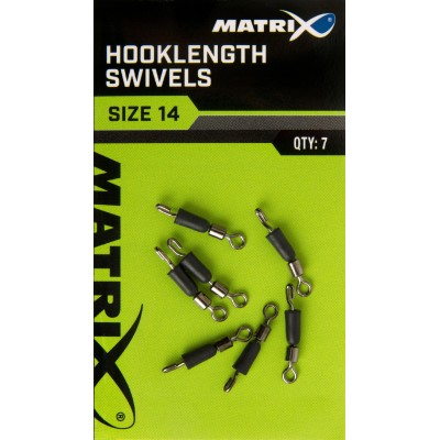Matrix Krętlik z Agrafką Hooklength Swivels #14 7szt