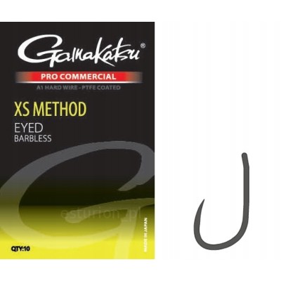 Gamakatsu XS Method Eyed Barbless #8 10szt