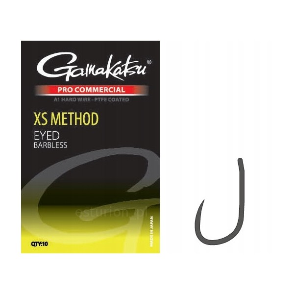 Gamakatsu Haki XS Method Eyed  Barbless 12//10szt