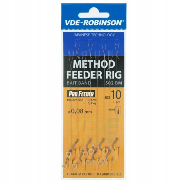 Robinson Przypon  MF502BM Plecionka z Gumką 6//0,12mm//8szt