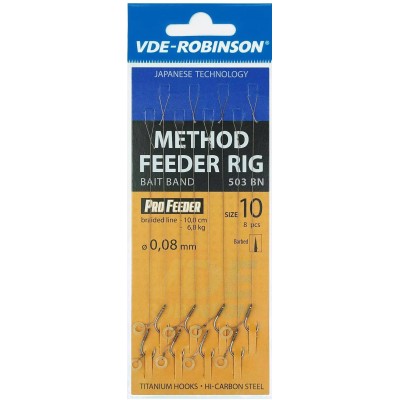 Robinson Przypon MF503BN Plecionka z Gumką #8 0,12mm 8szt