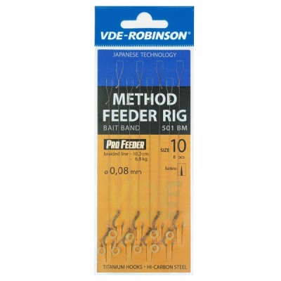 Robinson Przypon MF501BM Plecionka z Gumką #8 0,12mm 8szt