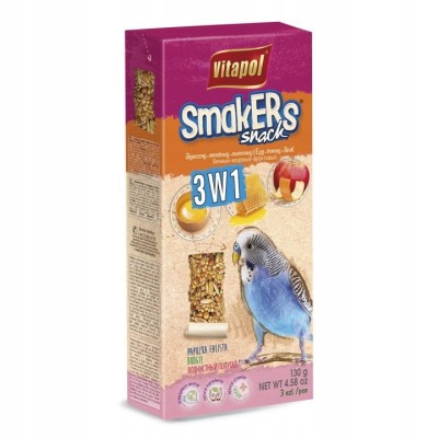 Smakers dla papużki MIX VITAPOL - 3 smaki