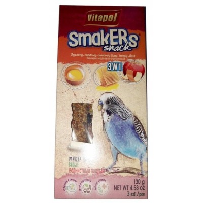 Smakers dla papużki MIX VITAPOL - 3 smaki