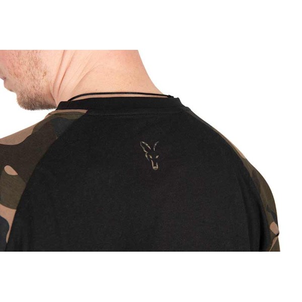 Fox Koszulka Black/Camo Outline T-Shirt S