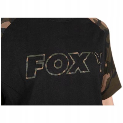 Fox Koszulka Black/Camo Outline T-Shirt S