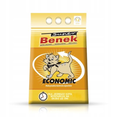 Super Benek Economic 10 l - żwirek bentonitowy