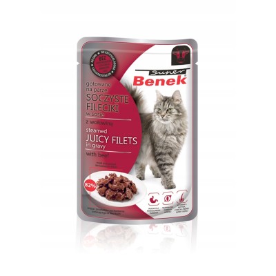 Super Benek Fileciki w sosie z wołowiną 100g