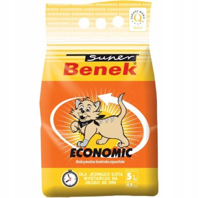 Super Benek Economic 5l - żwirek dla kotów