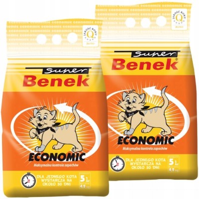 Super Benek Economic 5l - żwirek dla kotów