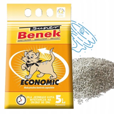 Super Benek Economic 5l - żwirek dla kotów