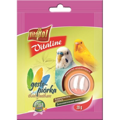 Vitaline Gęste Piórka dla papużki falistej 20g