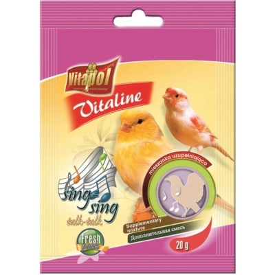 Vitalne sing sing 20g VITAPOL - Mieszanka dla ptaków egzotycznych