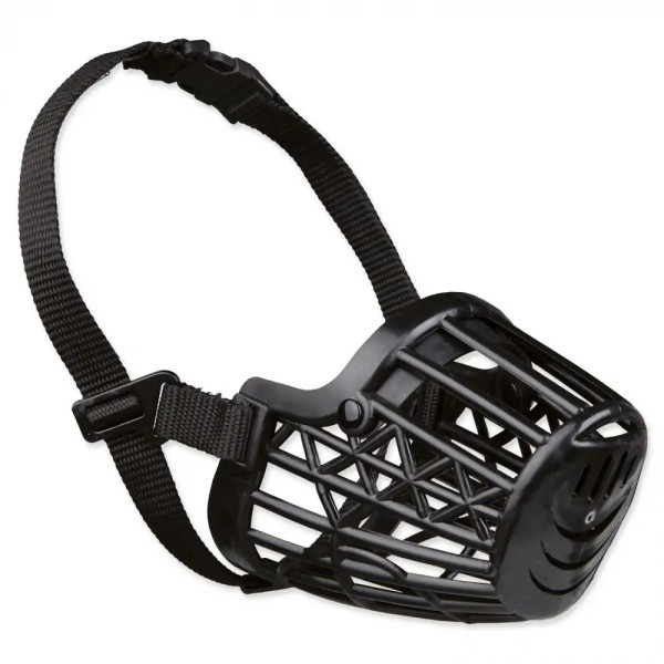 Kaganiec plastikowy dla psa czarny S /dł pyska. 18cm sze.5cm TRIXIE