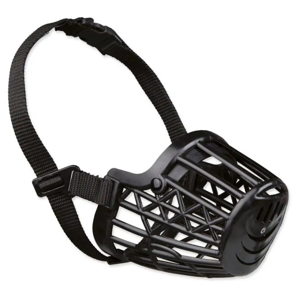 Kaganiec plastikowy dla psa czarny L /dł pyska.32cm sze.8cm TRIXIE