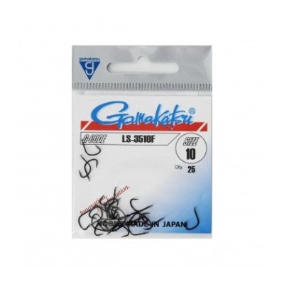 Gamakatsu LS-3510F Black r.10/25szt - Haki wędkarskie