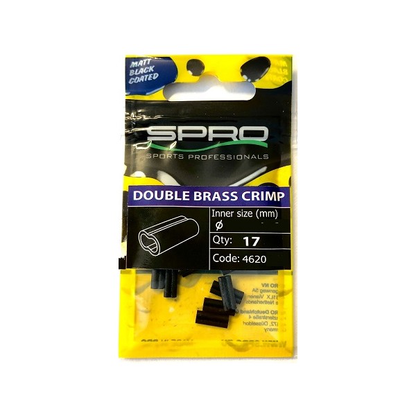 Spro Tulejka Zaciskowa Podwójna Czarna 1.0x2.2x8mm/17szt