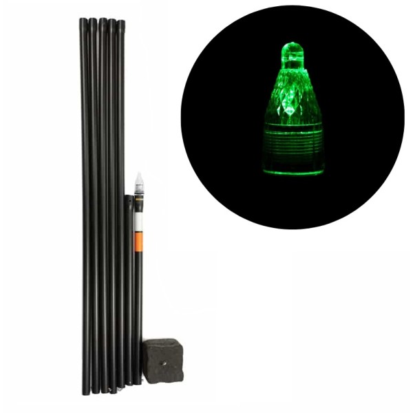 UnderCarp Marker karpiowy z czujnikiem zmierzchu zielony 6m