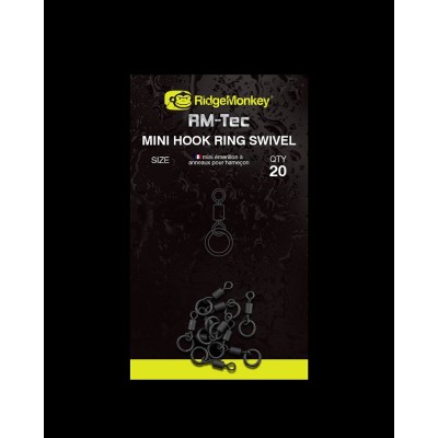 RidgeMonkey Micro Krętlik z Kółkiem na Haczyk