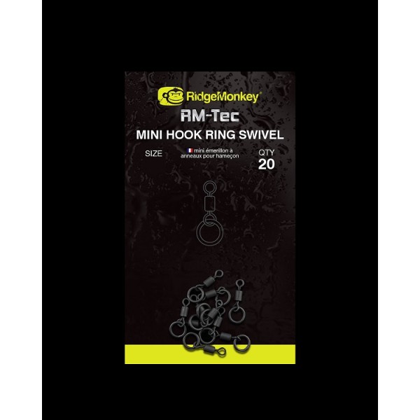 RidgeMonkey Micro Krętlik z Kółkiem na Haczyk