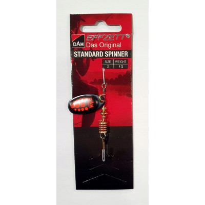 Dam Błystka Standard Black Red 2/4g  Black Red